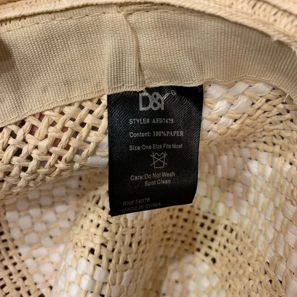 New D&Y Hand Block Crafted Beige Fedora - Picture 5 of 6